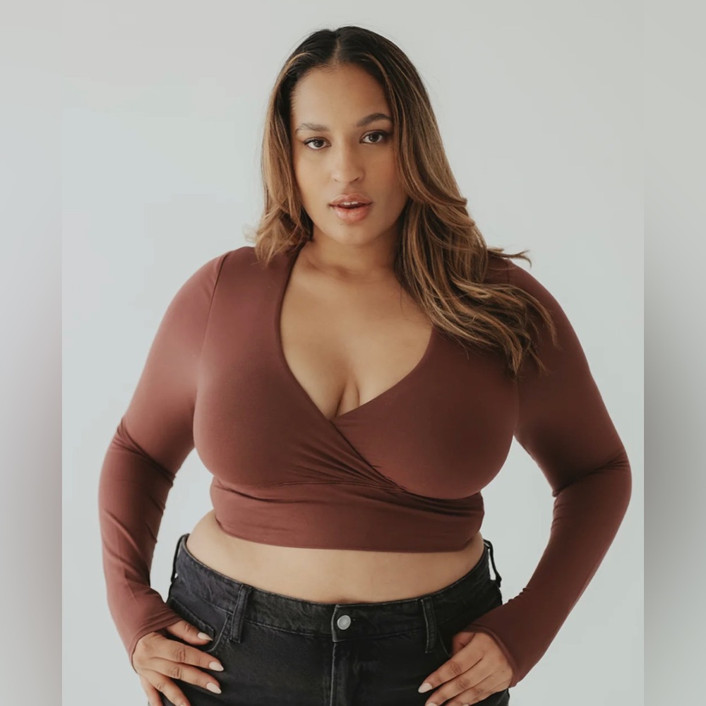 Klassy Network | Wrap Long-sleeve Brami - Brown 🍪